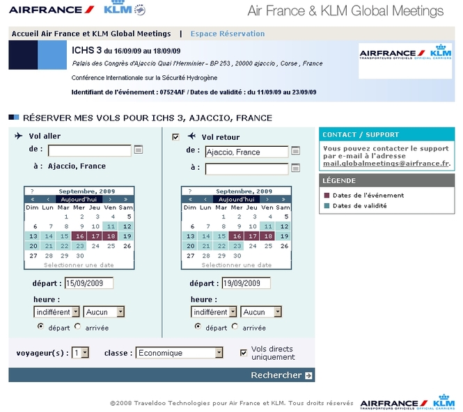 Air France partnership for the Event ICHS 3 Air France partnership for the Event ICHS 3